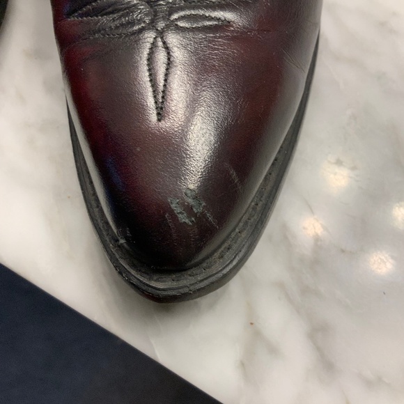 Men’s leather cowboy boots - Picture 2 of 4